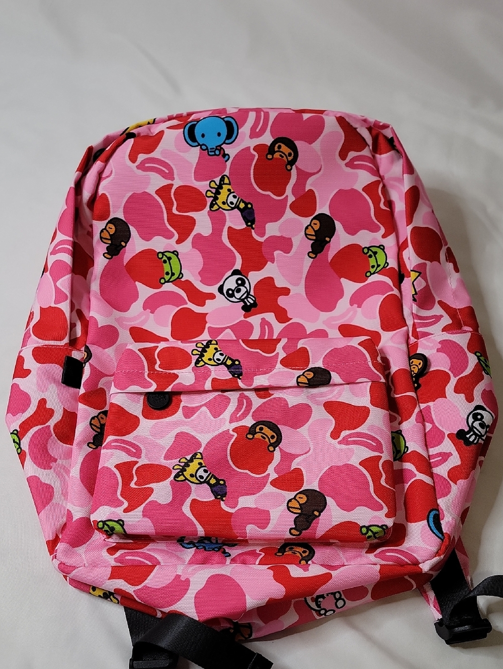 Bape Baby Milo Pink Camouflage Character Backpack